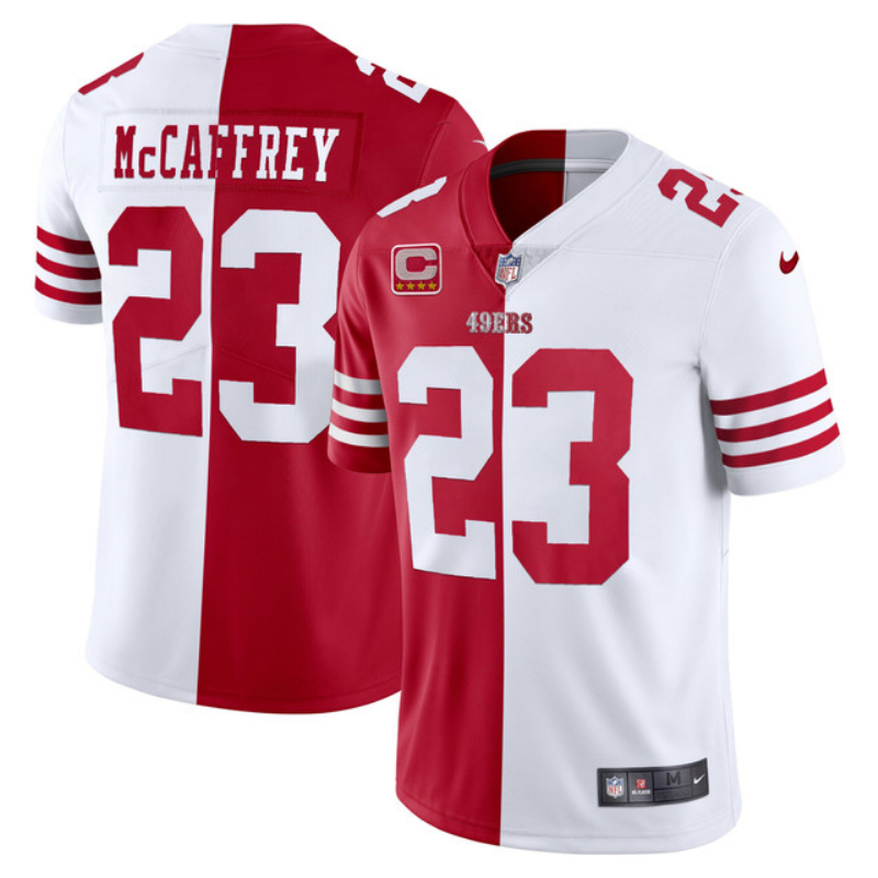 Men San Francisco 49ers #23 Mccaffrey red 2025 Nike Limited NFL Jersey style 98